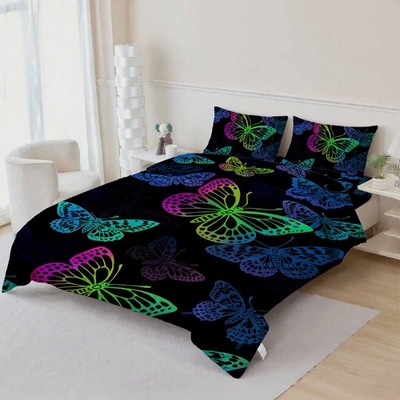 3D Butterfly Pattern Quilt Cover Set Bedding Sets Pillowcases 6  0
