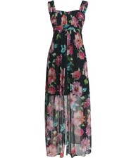 Connected Womens Floral Midi Dress
