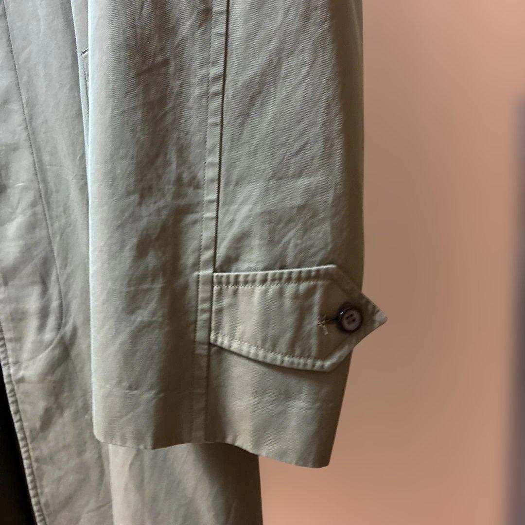 Burberry's Men's Olive Green Trench Coat, Size Small thumbnail 8