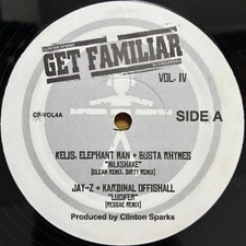 Kelis JAY-Z MR. VEGAS T.O.K. GET FAMILIAR VOL. 4 12-Inch Single