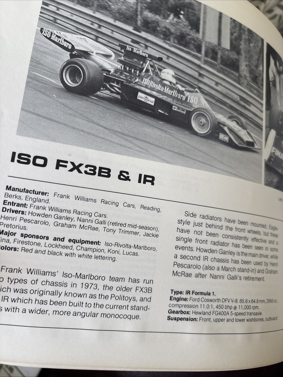 洋書 RACING car YEAR 73 Racing Car 73 1973 Book Jonathan Thompson Formula 1 Sports
