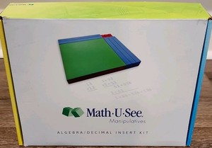 Math-U-See Algebra/Decimal Insert Kit Manipulatives Ages 4 Years and Up 4-16