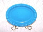 Fiestaware Peacock Blue Serving Platter 11.75 " Retired Homer Laughlin