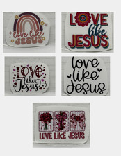 I Love Jesus Waterproof Stickers Christian Faith Religious Savior