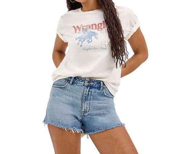 Wrangler Vintage Denim Jean Shorts Women&rsquo;s Size 10 Distres