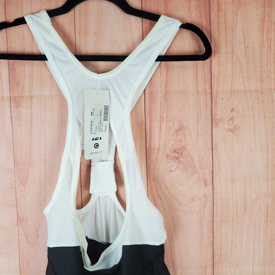 Louis Garneau CB Neo Power RTR Bib Womens XL Black White Nylon Stretch Padded - Image 4 of 4