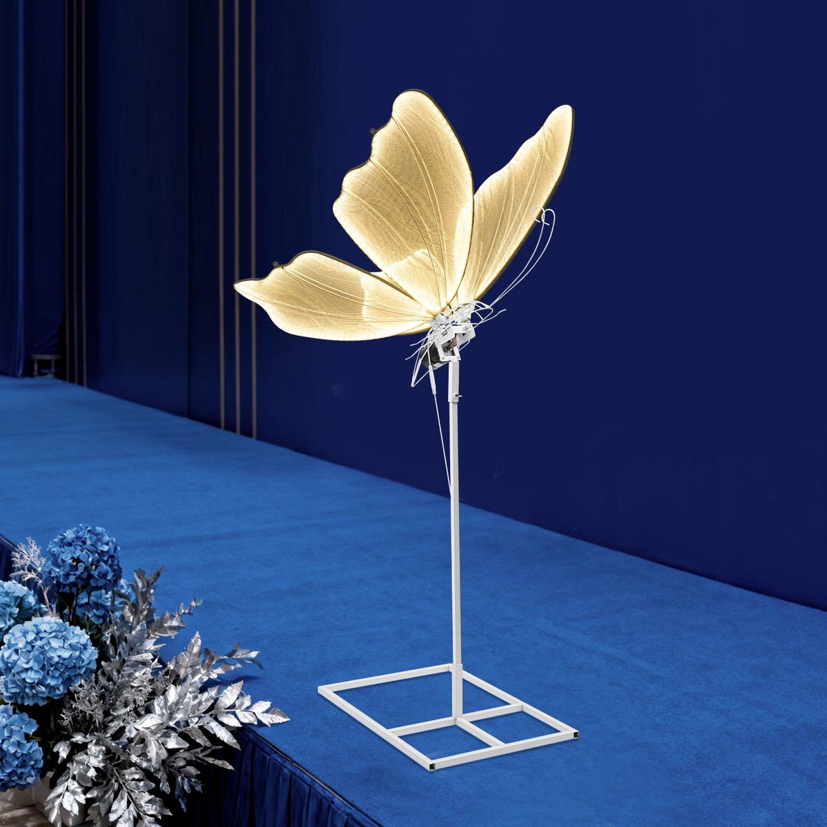 Electric Butterfly Floor Lamp Wedding Decor Standing Lamp LED Warm