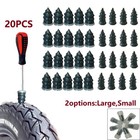 20 Auto Vakuum Reifenreparaturset Tubeless Reifenreparatur Gummi Nagel Werkzeuge