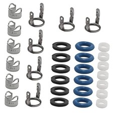 Fuel Injector Seal Kit, 6 Set Fuel Injectors Seals Repair Kit, Repair O-ring