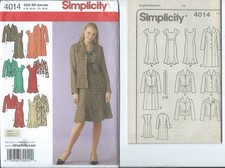 S 4014 sewing pattern COAT JACKET in 2 lengths DRESS Queen 20W-28W Stylish UNCUT