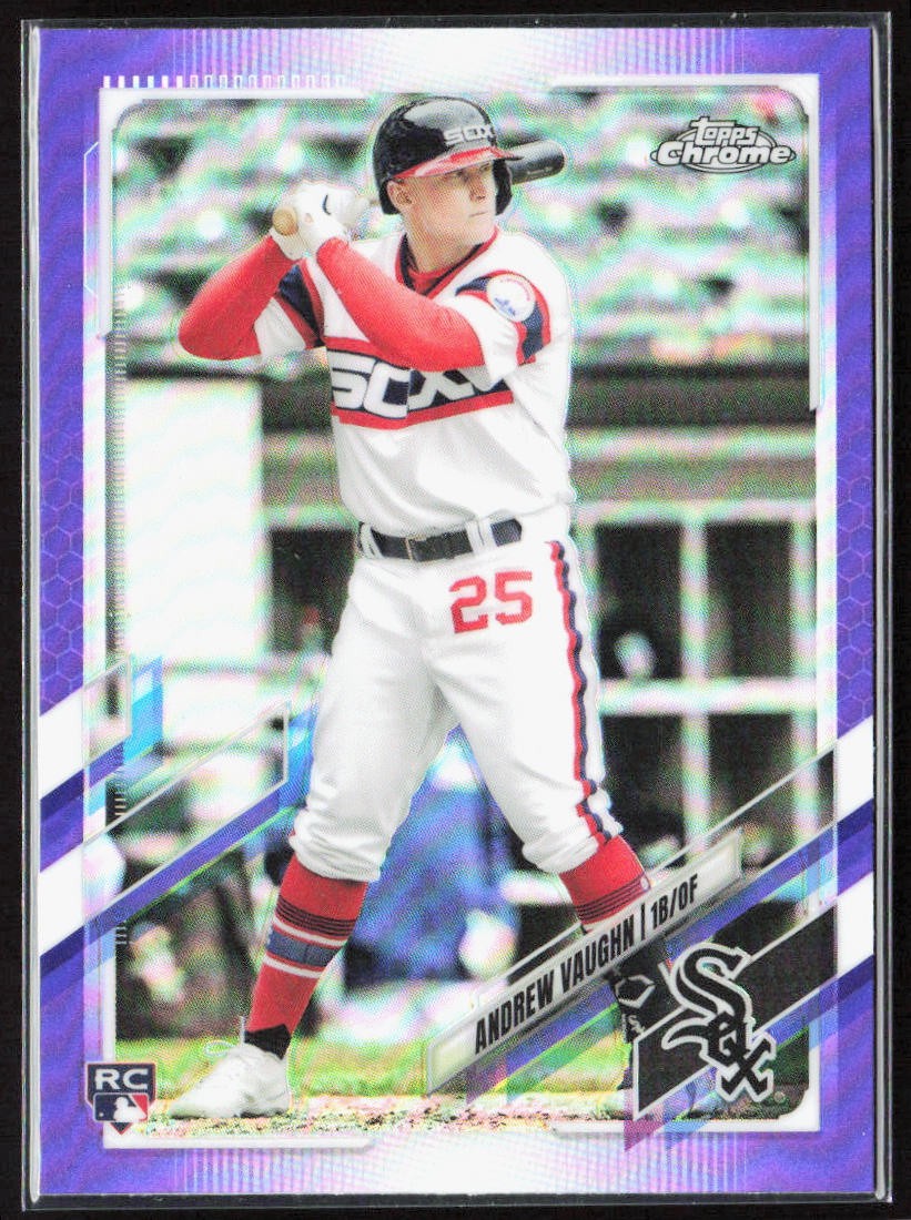 2021 Topps Chrome Update Andrew Vaughn Purple Refractor Rookie RC #USC72