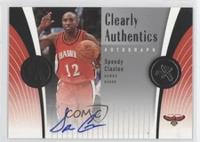2006-07 Fleer EX Clearly Authentics Auto Speedy Claxton #CAA-SC Auto