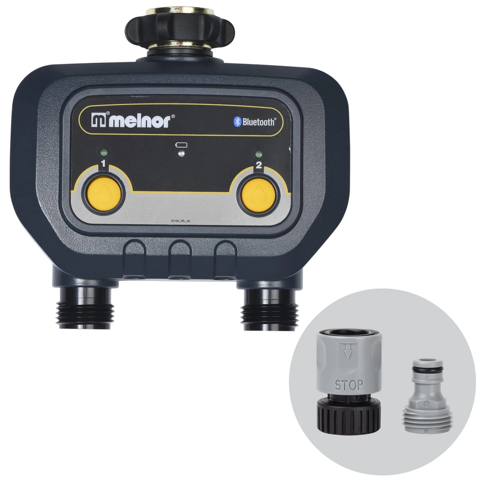 65183AMZ Bluetooth Hose Timer, 2-Zone Programmable Watering Timer, Quick Conn...