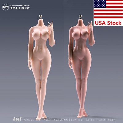 ANT N306 1/12 Female Super Large Bust Seamless Plump Hip Body 6''Action Figure