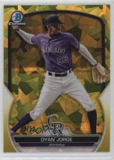 2023 Bowman Chrome Sapphire Edition Prospects Yellow 33/50 Dyan Jorge 15nv
