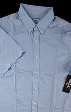 Rhone Short Sleeve Button Down Commuter Shirt Men's Size M Blue Windowpane NWT