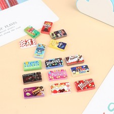 10pcs/lot Dollhouse Miniature Supermarket Food Resin Snacks Kitchen Decor Toy'