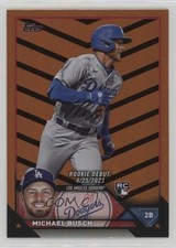 2023 Topps Update Rookie Debut Orange & Black Foil Michael Busch #US66 0in6