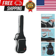 Lightweight Electric Guitar Gig Bag with Large Accessory Pocket and Adjustabl...