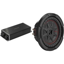 Kicker Marine KPX500.1 Powersports Amp  8" CompRT DVC 2 Ohm. Subwoofer Audio...