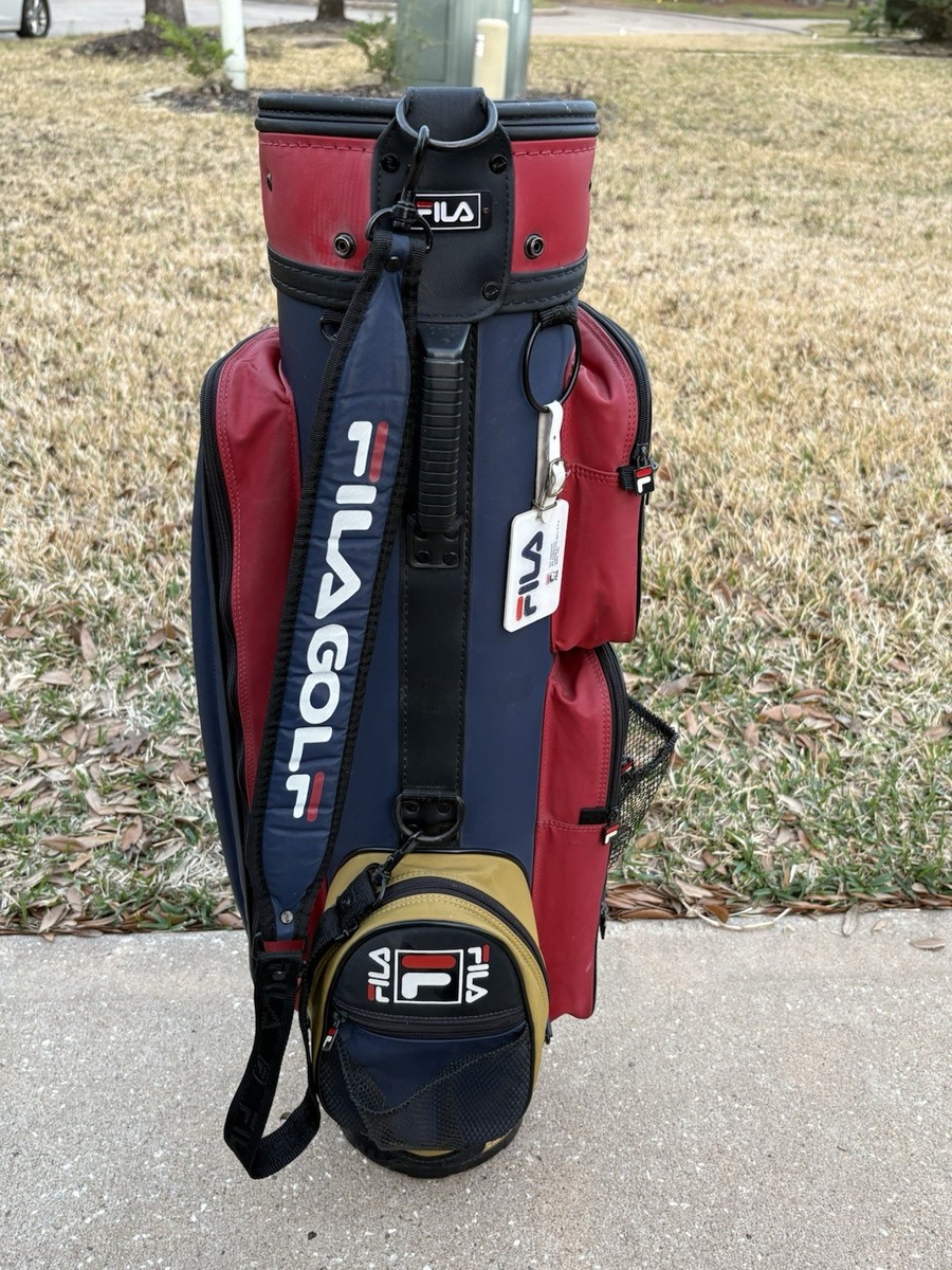 Vintage International golf Bag Fila golf Made In Italy Blue/ Red