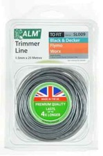 Universal Strimmer Trimmer Line Size:1.5mm x 25m ALM SL009 (Lower Noise) 0.36 per metre