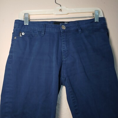 Love Moshino Pants Women's 28 Navy Slim Straight Quiet
