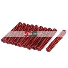 10Pcs 8mm OD 50mm Long Medium Load Stamping Compression Mould Die Spring Red.&oplus;IK