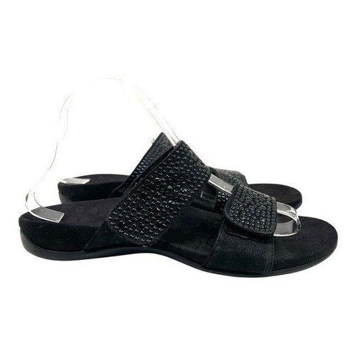 Vionic Samoa schwarze bequeme Freizeit-Slipper Pantoletten minimale Sandalen Damen 8 - Bild 7 von 15