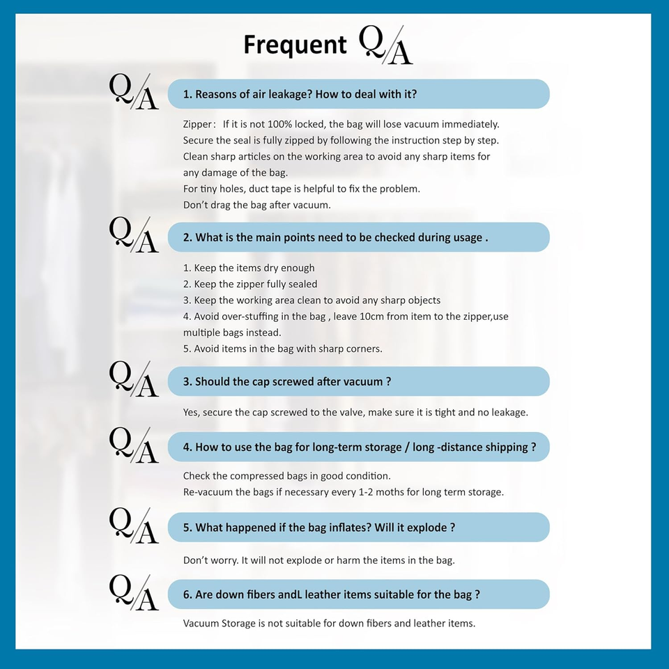 20 Pack Vacuum Storage Bags, Space Saver Bags (4 Jumbo/4 Large/4 Medium