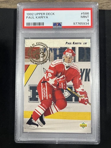 1992 Upper Deck Paul Kariya #586 PSA 9 Rookie RC