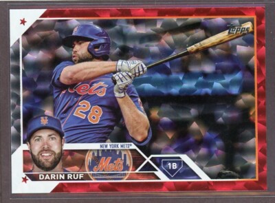 2023 Topps RED FOIL Parallel 075/199 Darin Ruf New York Mets | eBay