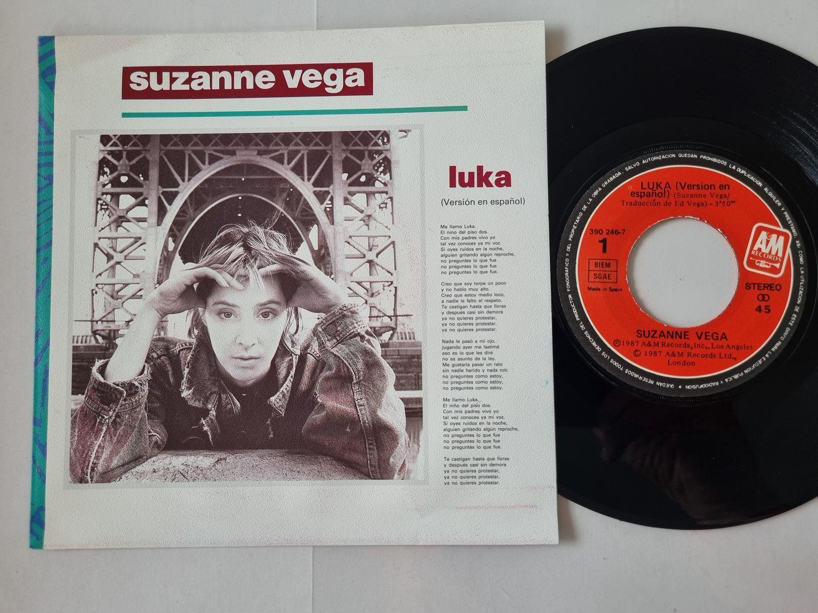 7"" Single Suzanne Vega - Luka SUNG IN SPANISH Vinyl Spain