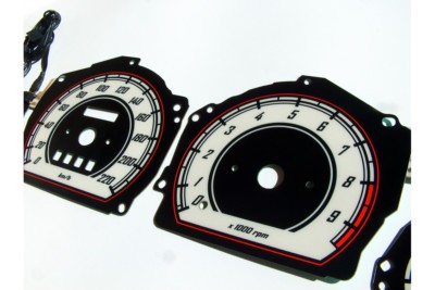 Suzuki Swift glow gauge plasma dials speedometer disc glow shift indicators MPH KMH