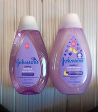2 Pc Lot JOHNSON'S Calming Baby Shampoo Mousturizing Wash 13.6 oz L36