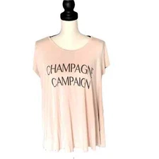 Simi Sue Pink Champagne Campaign Top Sz M