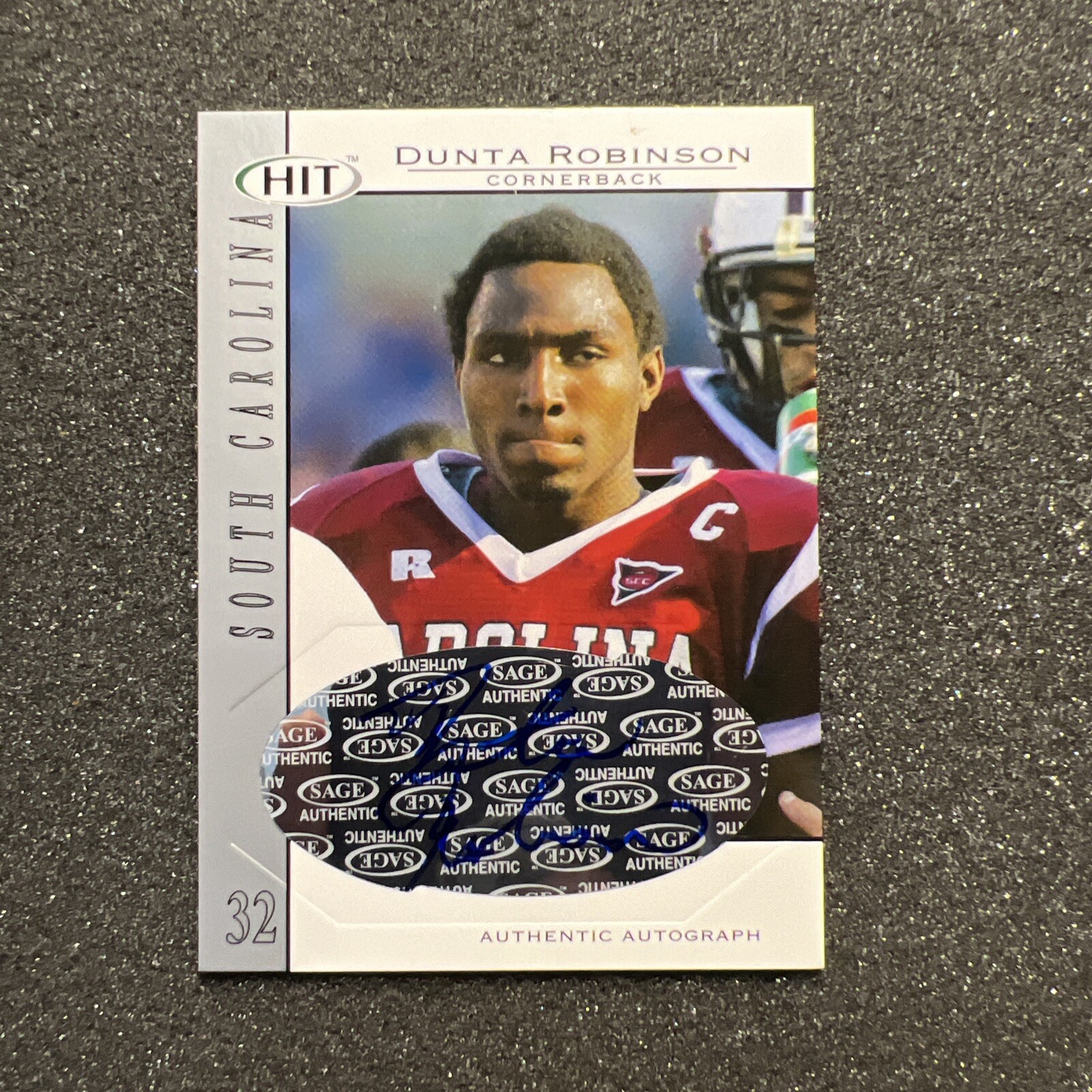 Dunta Robinson SA-GE Hit Autographs #A32 Base