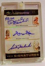 GRATTON MELOCHE 1/1 HEXA SIGNATURES GOALIES GOLD LEAF ULTIMATE HOCKEY 2018-2019