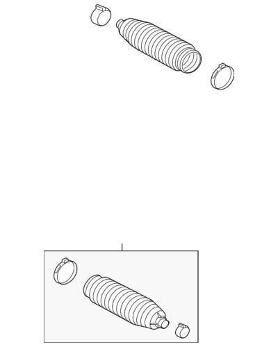 Fuelles de dirección para Ford Lincoln MKZ 2010-2012 (N/P AE5Z-3332A)