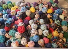 Sugar glider toys, 40 fleece pom poms, sugar glider, safe sugar glider toy