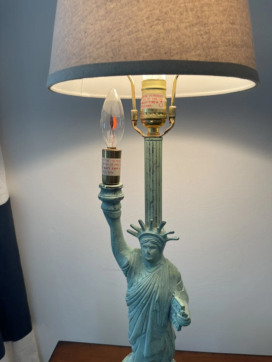 Statue of liberty lamp antique deals