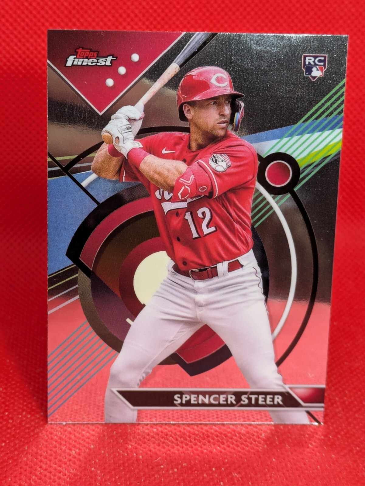 Spencer Steer 2023 Topps Finest #95 RC Cincinnati Reds