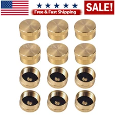 12x Solid Brass Propane Bottle Caps Suitable for All 1LB Gas Refill Tank Valve