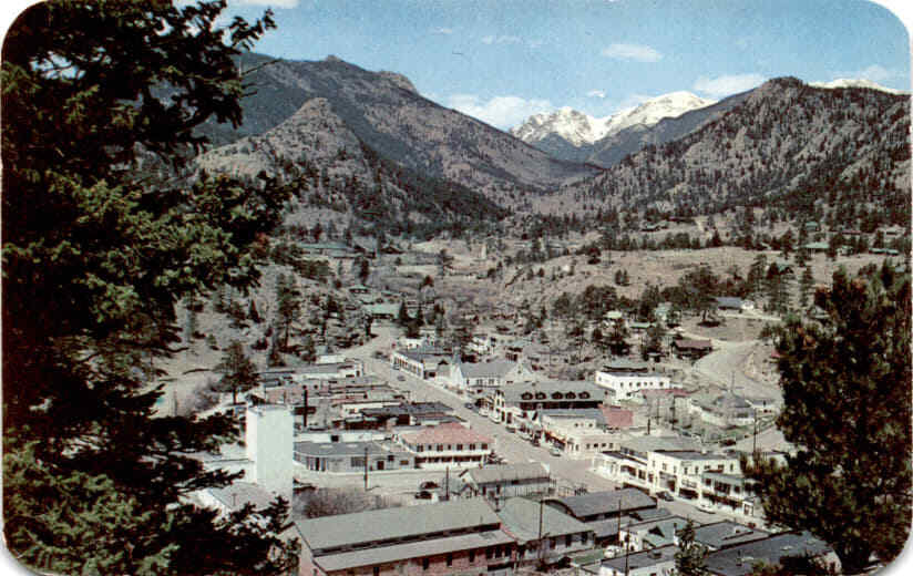 Estes Park, Colorado, Rocky Mountain National Park, Sanborn Souvenir Postcard