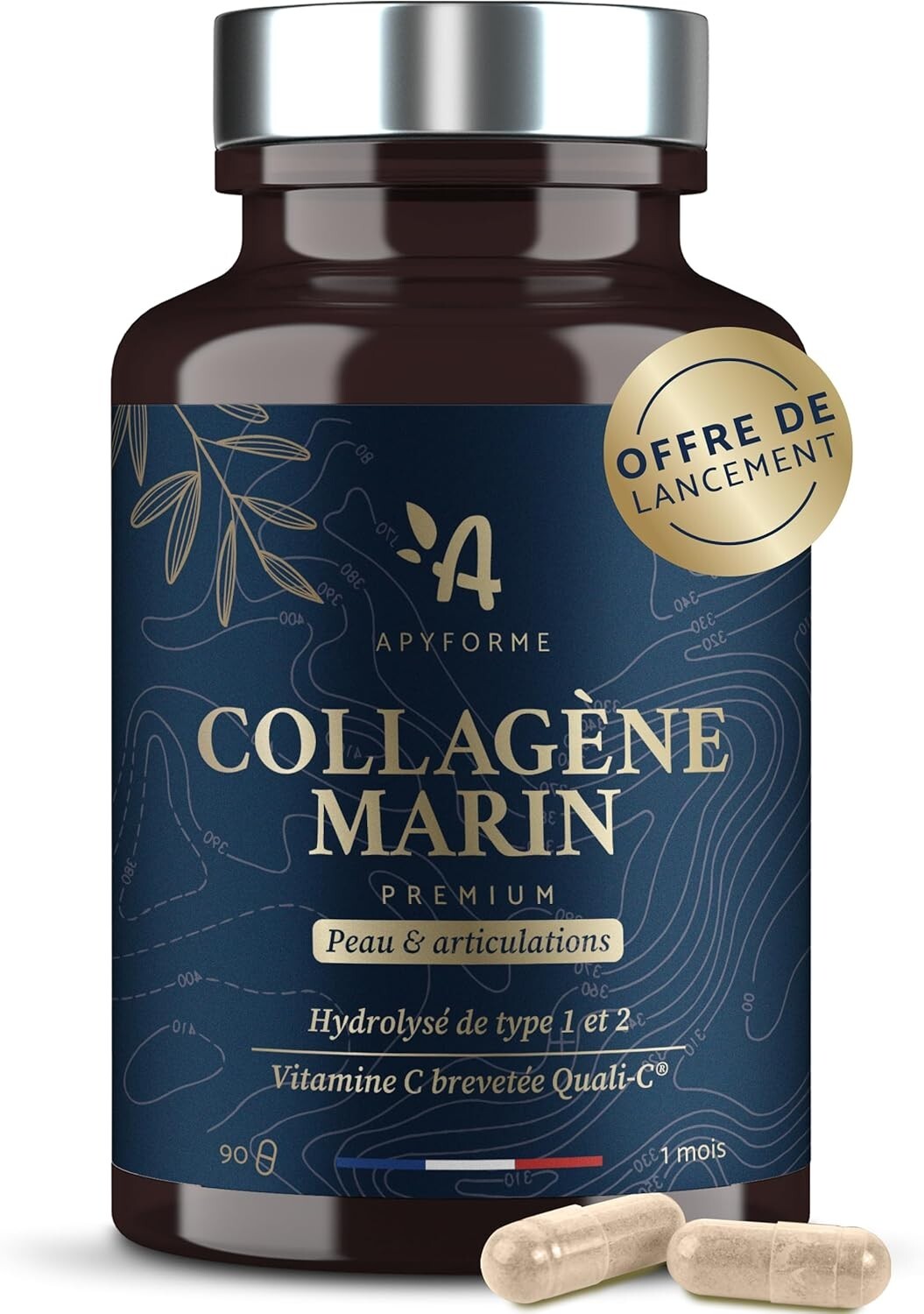 Collagene marin pur enrichi en acide hyaluronique | Soin premium de la peau 150ml