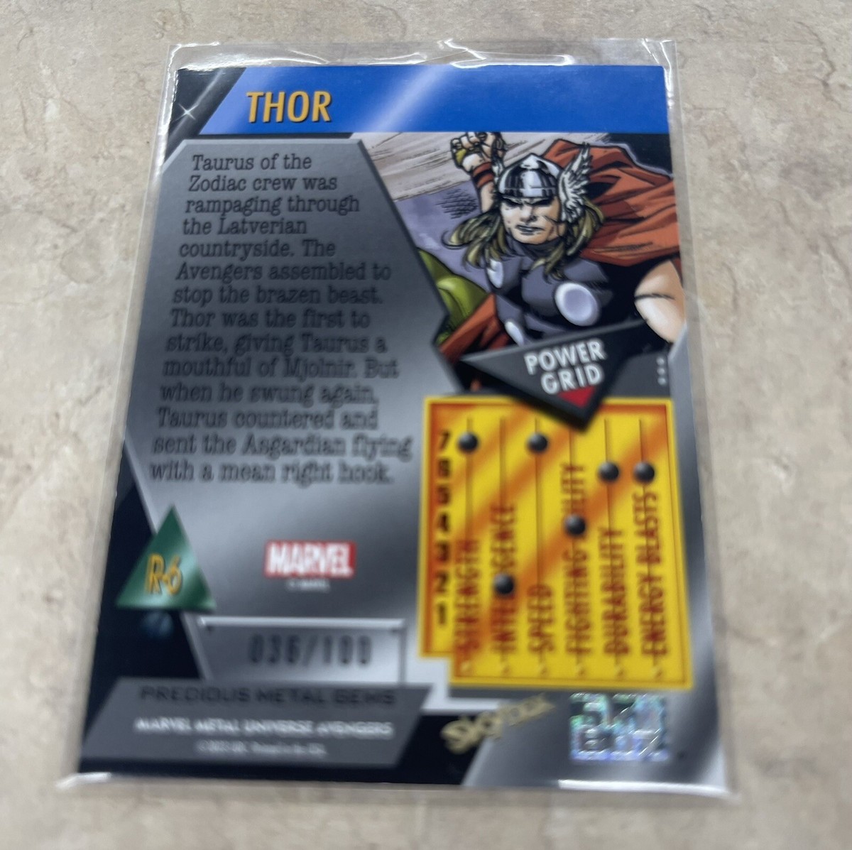 2024 Marvel Metal Universe Avengers Thor RED PMG Precious Metal