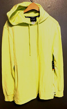 New JOCKEY Sports L Active Comfort Fleece Hooded Pullover Green Highlight Color