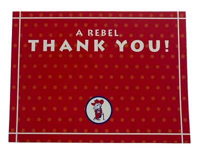 Ole Miss Rebels Colonel Reb Thank You Card with Envelopes-10 Pack-Lot of 3-New