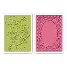 Sizzix Christmas Collection Framelits Die And Embossing Folder