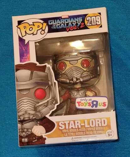 Funko POP Guardians of the Galaxy 2 Star-Lord 209 Toys R Us Exclusive w/protecto